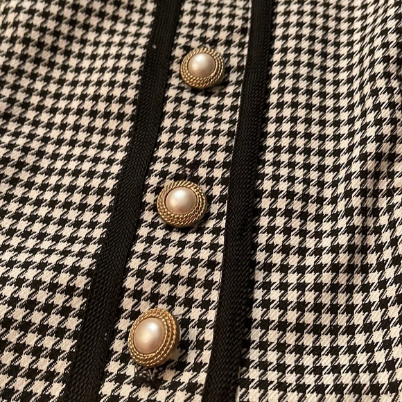 VINTAGE MARMIE WEST HOUNDSTOOTH SUIT SIZE 9/10 - Picture 8 of 10